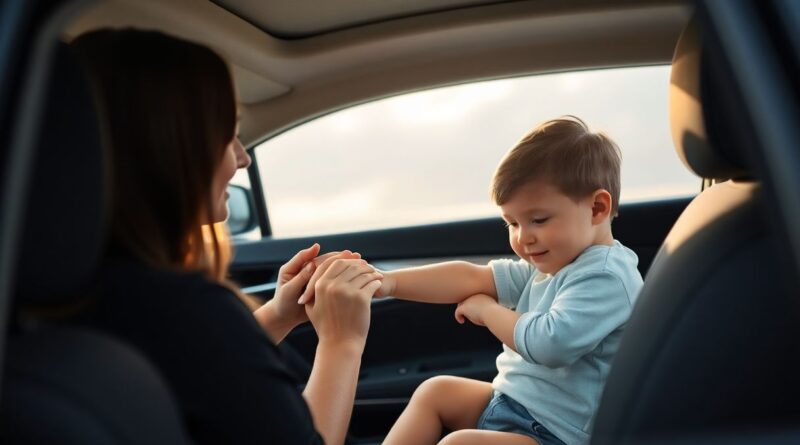 Pourquoi faire un massage à son enfant après un long moment dans un siège auto ?